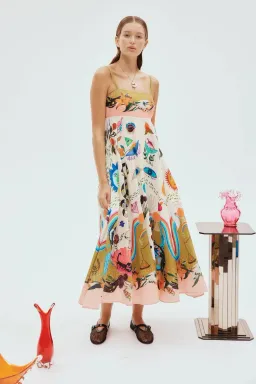 Alemais Evergreen Sundress Multi Size 8 for rent on The Volte - image 1