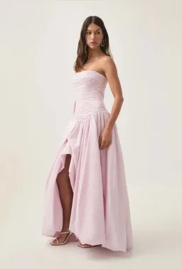 Aje Violette Bubble Hem Maxi Dress Pastel Pink Size 8 for rent on The Volte - image 2