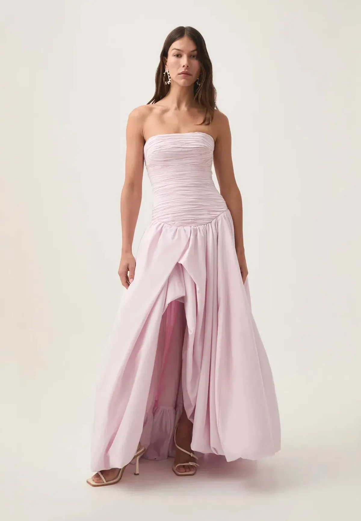 Aje Violette Bubble Hem Maxi Dress Pastel Pink Size 8 - Image 1