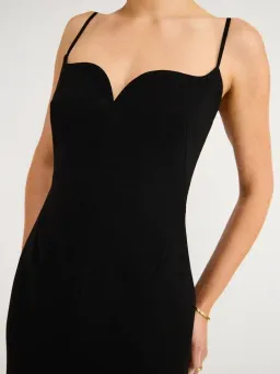 Rachel Gilbert Loren Sweetheart Neck Midi Dress Black Size 0 / AU 6 for rent on The Volte - image 3