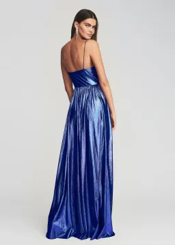 Retrofete Doss Dress Metallic Cobalt Blue Size M / AU 10 for rent on The Volte - image 2