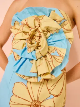 Issy Rose Bodice Mini Dress In Summer Print Size 10 for rent on The Volte - image 4