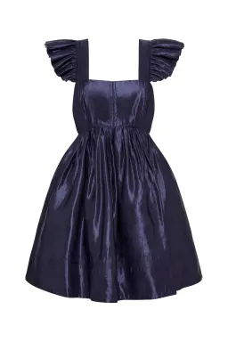 Aje Revitalise Frill Mini Dress Indigo Size 8 for rent on The Volte - image 4
