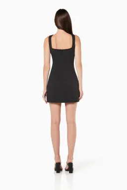 Elliatt Trompe 3D Floral Mini Dress Black Size L/ Au 12 for rent on The Volte - image 2