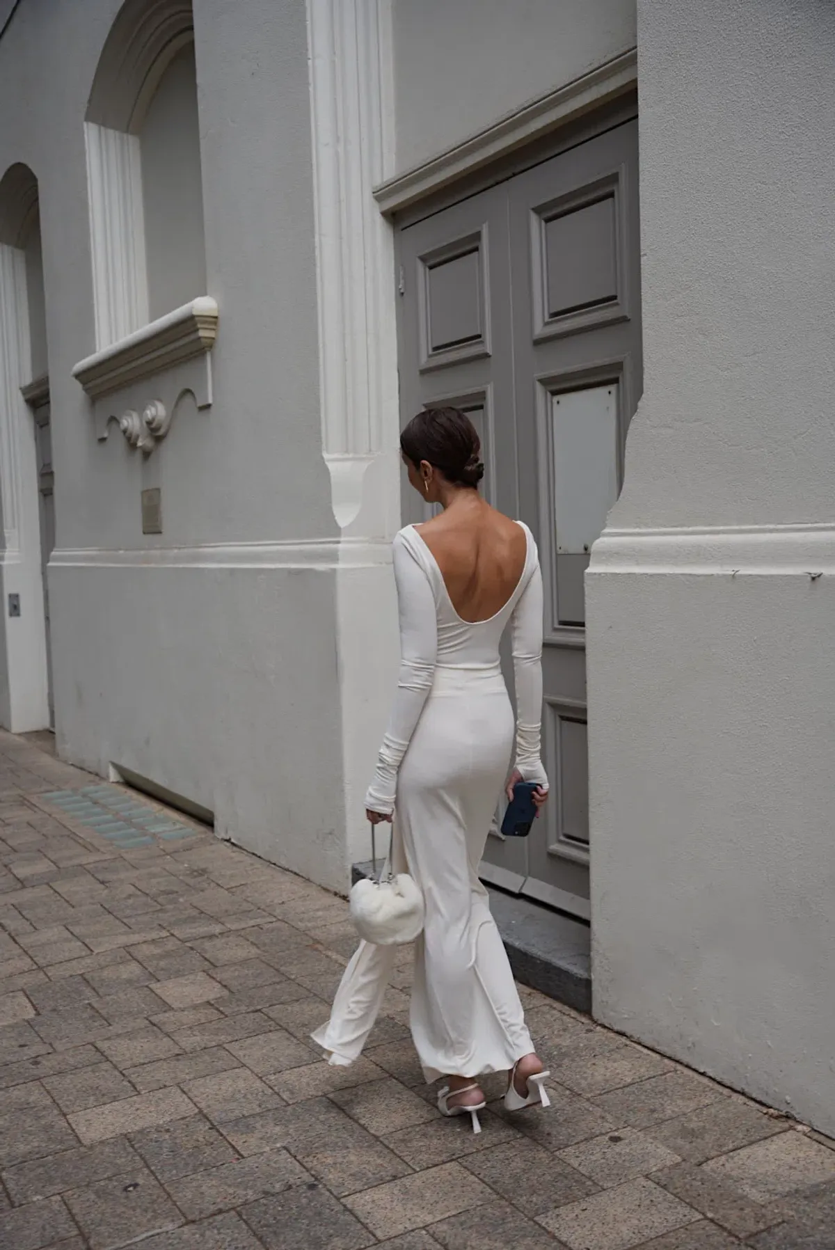 Helsa Studio Matte Jersey Top & Skirt Set Cream Size XXS / AU 6 - Image 4