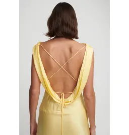 Hansen and Gretel Clara Bias Dress in Butter Size AU 8 for rent on The Volte - image 3