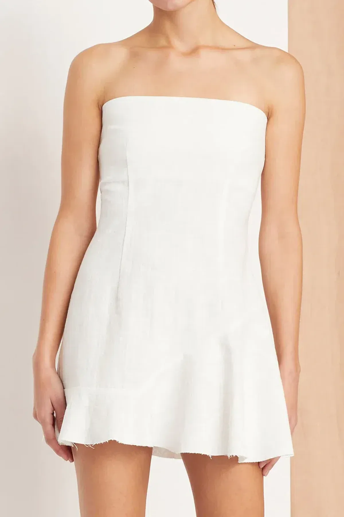 Bec & Bridge Sweet Pea Astn Mini Dress White Size 6 - Image 2