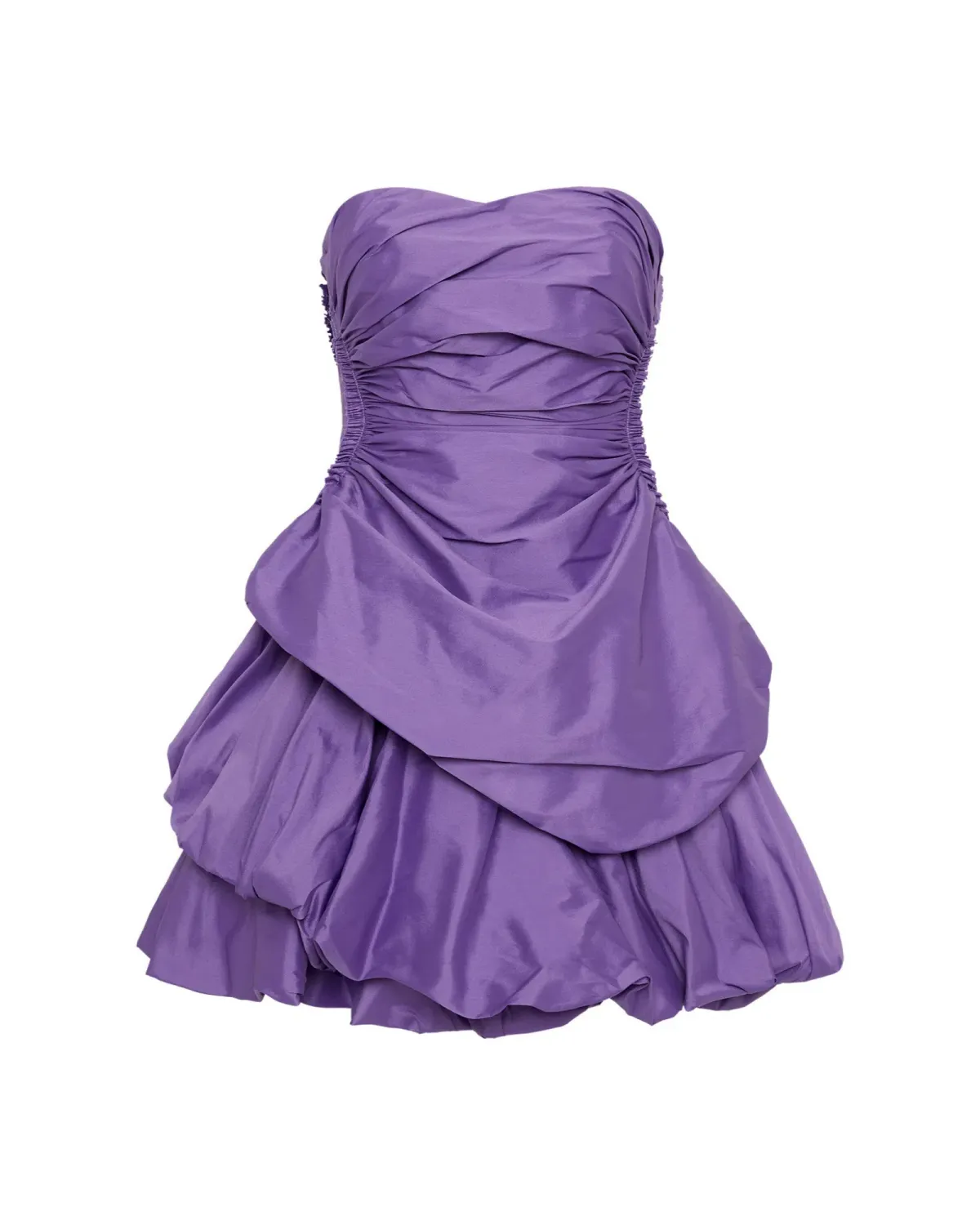 Aje Daybreak Strapless Mini Dress Deep Violet Size AU 10 - Image 5