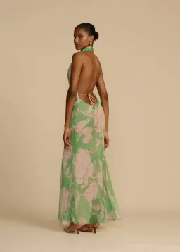 Arcina Ori Josephine Dress Green Floral Print Size S /  AU 8 for rent on The Volte - image 2