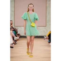 Aje Context Embellished Mini Dress Green Size AU 16 for rent on The Volte - image 1