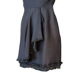 Rachel Gilbert One Shoulder Silk Mini Dress Black Size 0 / AU 6 for rent on The Volte - image 5