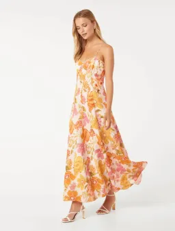 Forever New Vayda Strap Midi Sun Dress Size 8 for rent on The Volte - image 3