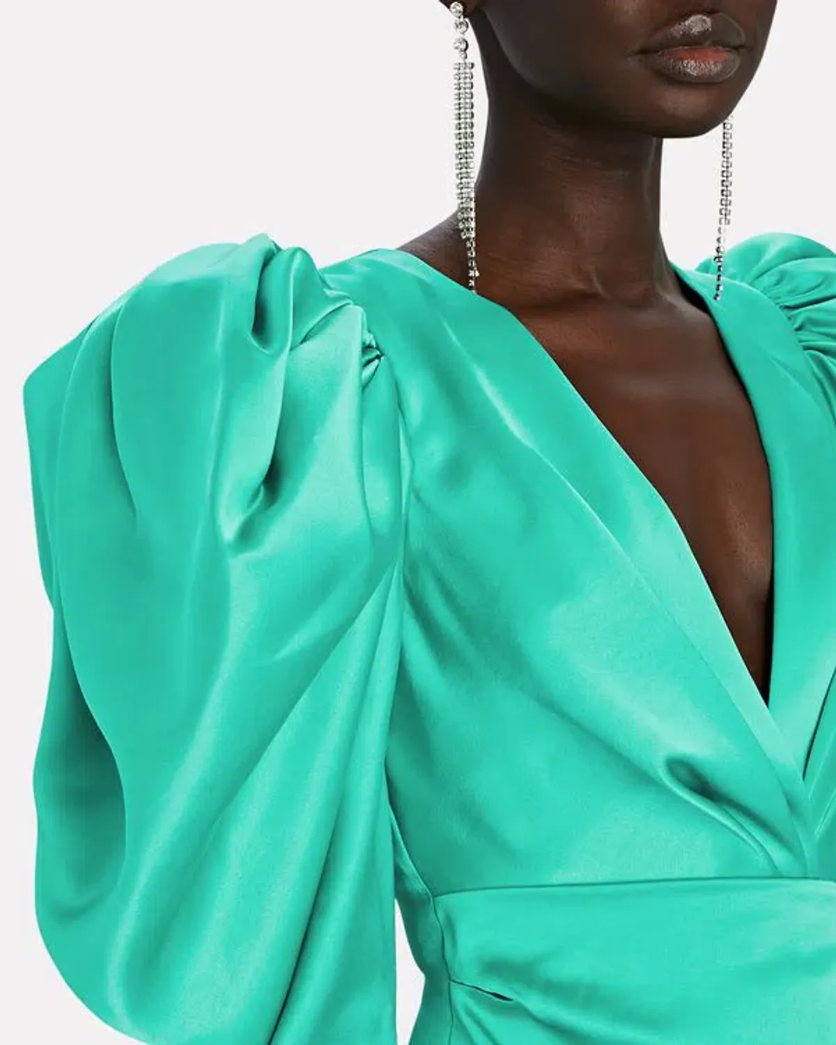 Acler Irwin Mini Dress Electric Green Size Au 10 - Image 4