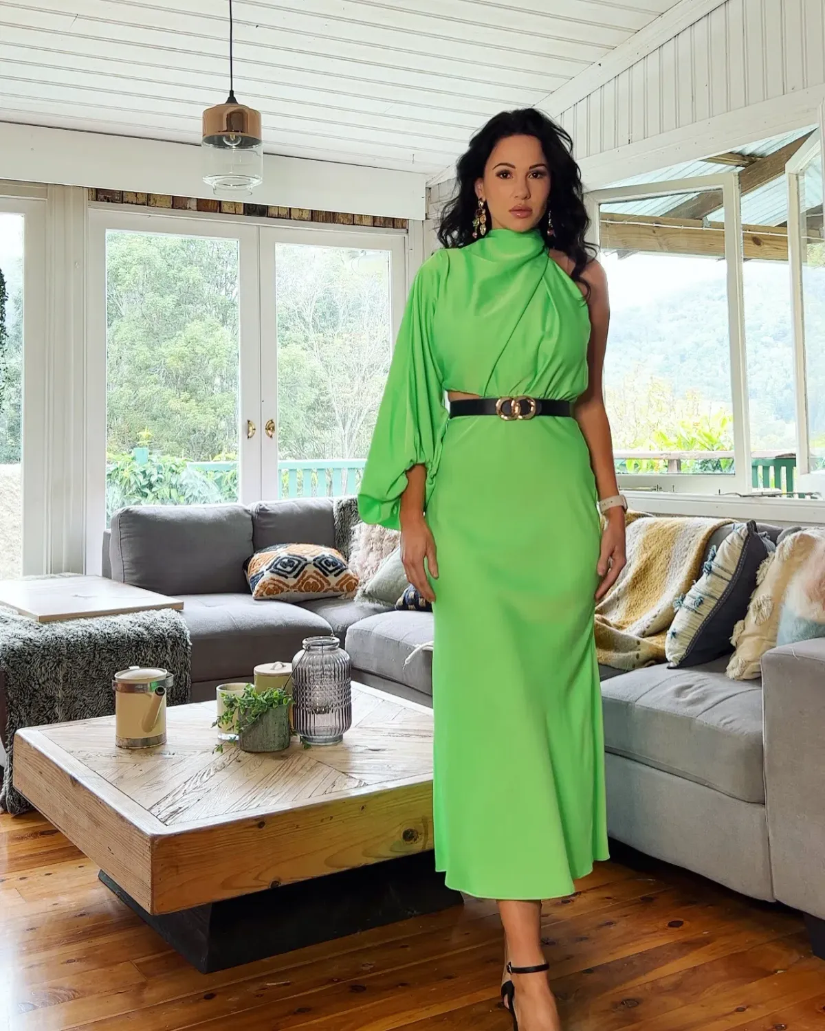 Sheike Olivia Maxi Dress Green Size 6  - Image 4