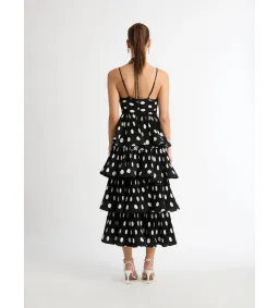 Sheike Julia Polka Dot Dress Black Size 6  for rent on The Volte - image 2