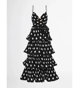 Sheike Julia Polka Dot Dress Black Size 6  for rent on The Volte - image 3
