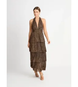 Sheike Galaxy Dress Bronze Size 6  for rent on The Volte - image 1