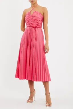 Rebecca Vallance Rosa Halter Dress Pink Size 8  for rent on The Volte - image 3
