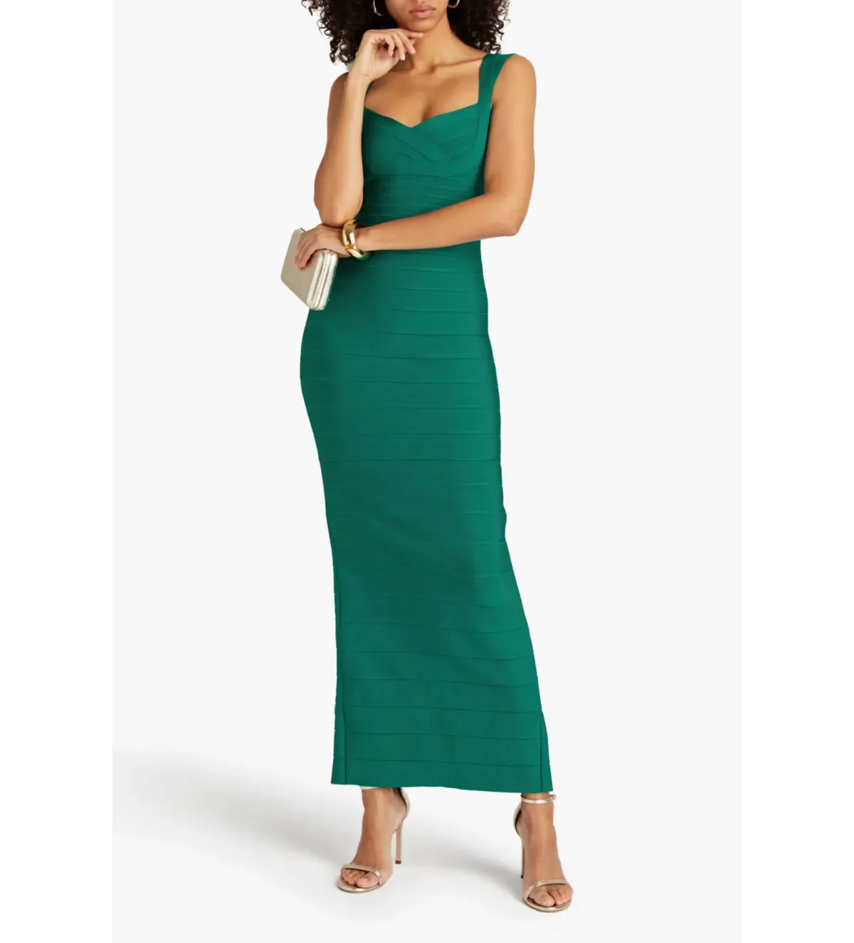 Herve Leger Bandage Gown in Emerald Size S / AU8 - Image 1