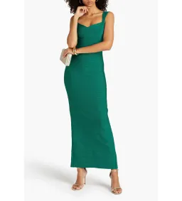 Herve Leger Bandage Gown in Emerald Size S / AU8 for rent on The Volte - image 1