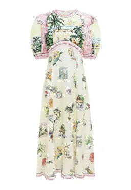 Alemais Sunset Midi Dress Multi Size 10  for rent on The Volte - image 3