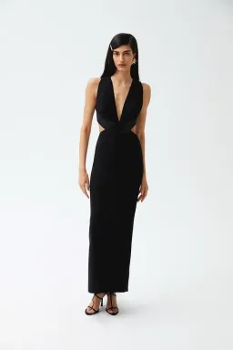 THE NEW ARRIVALS by İlkyaz Özel Romy in Chez Castel Dress Black Size 6/XS for rent on The Volte - image 1