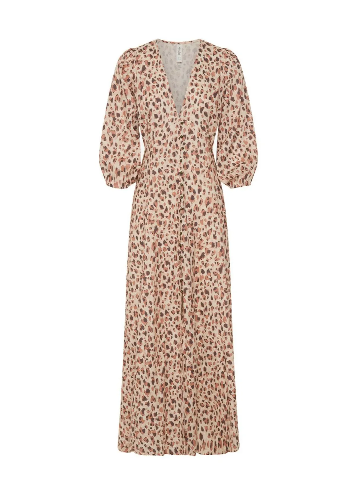 Kivari Nadia Maxi Dress Leopard Size AU 8 - Image 5