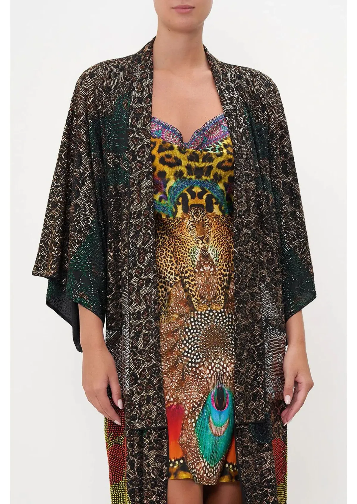 Camilla Kimono Coat Surrealist Xanadu Size 12/M - Image 2