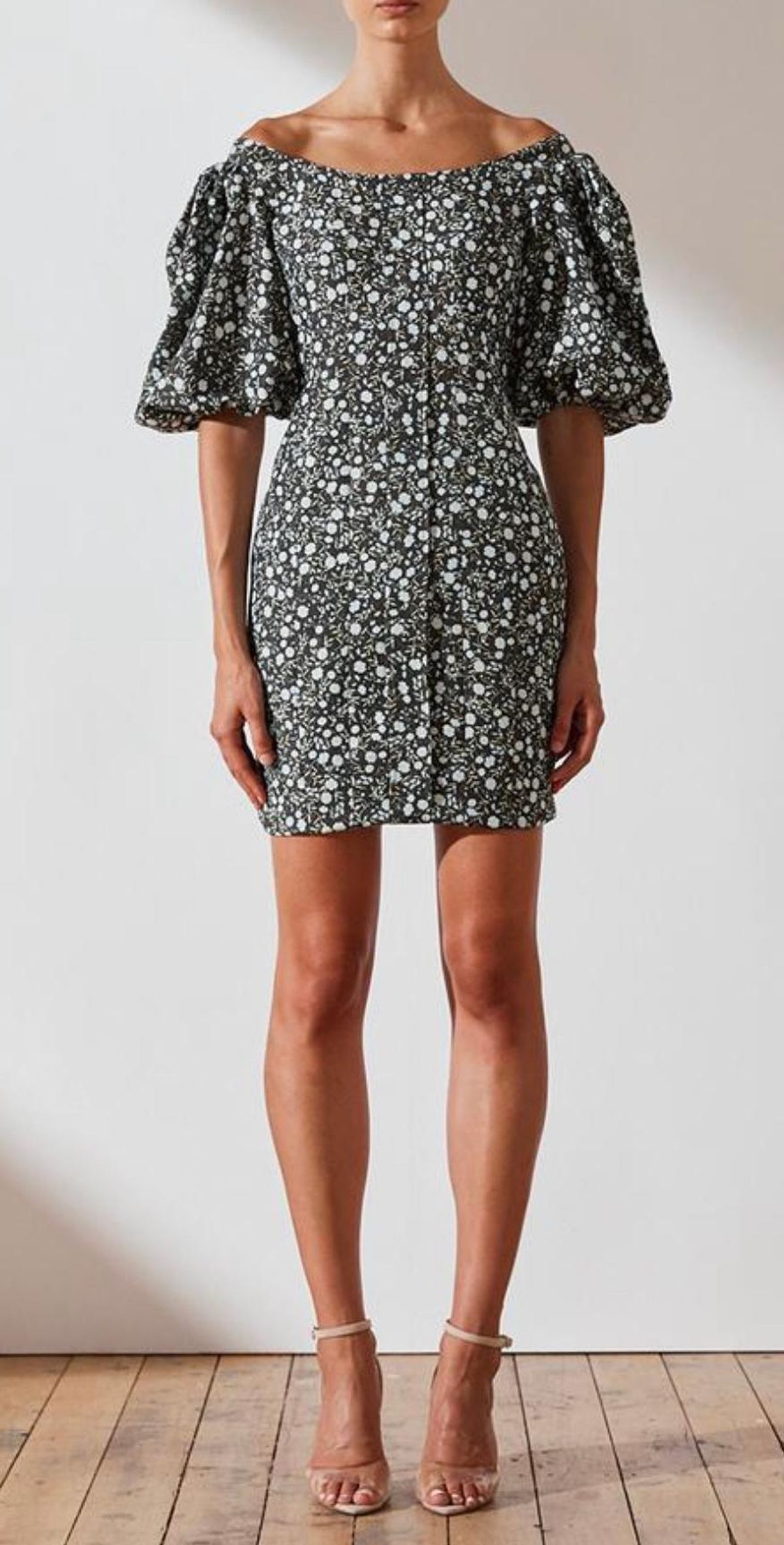 Shona Joy Parker Linen Fitted Mini Dress - Image 1