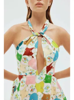 Alemais Everly Mini Dress in Multi Size AU 10 for rent on The Volte - image 2