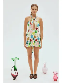 Alemais Everly Mini Dress in Multi Size AU 10 for rent on The Volte - image 1