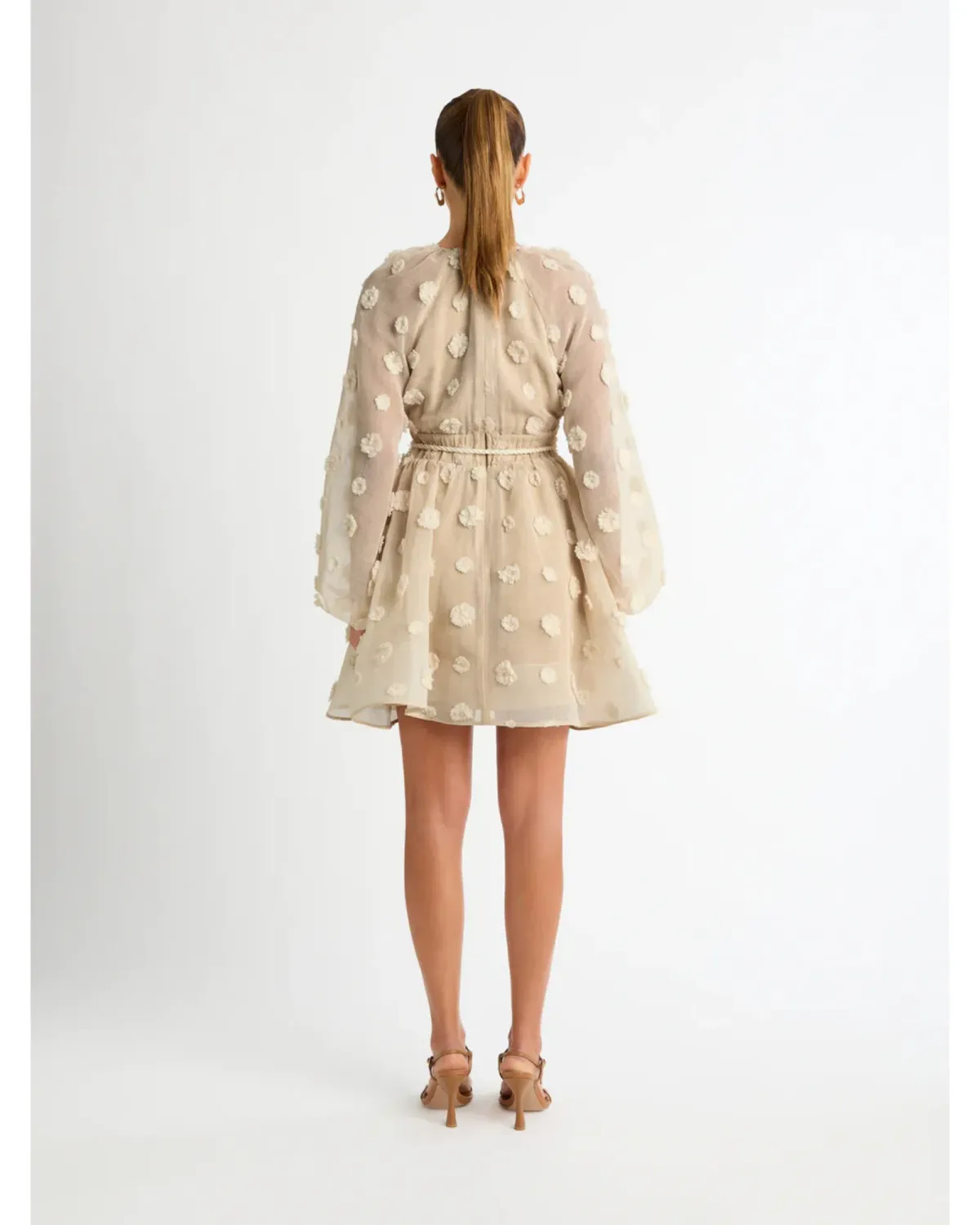 Sheike Taylor Dress in Beige Size AU 10 - Image 4