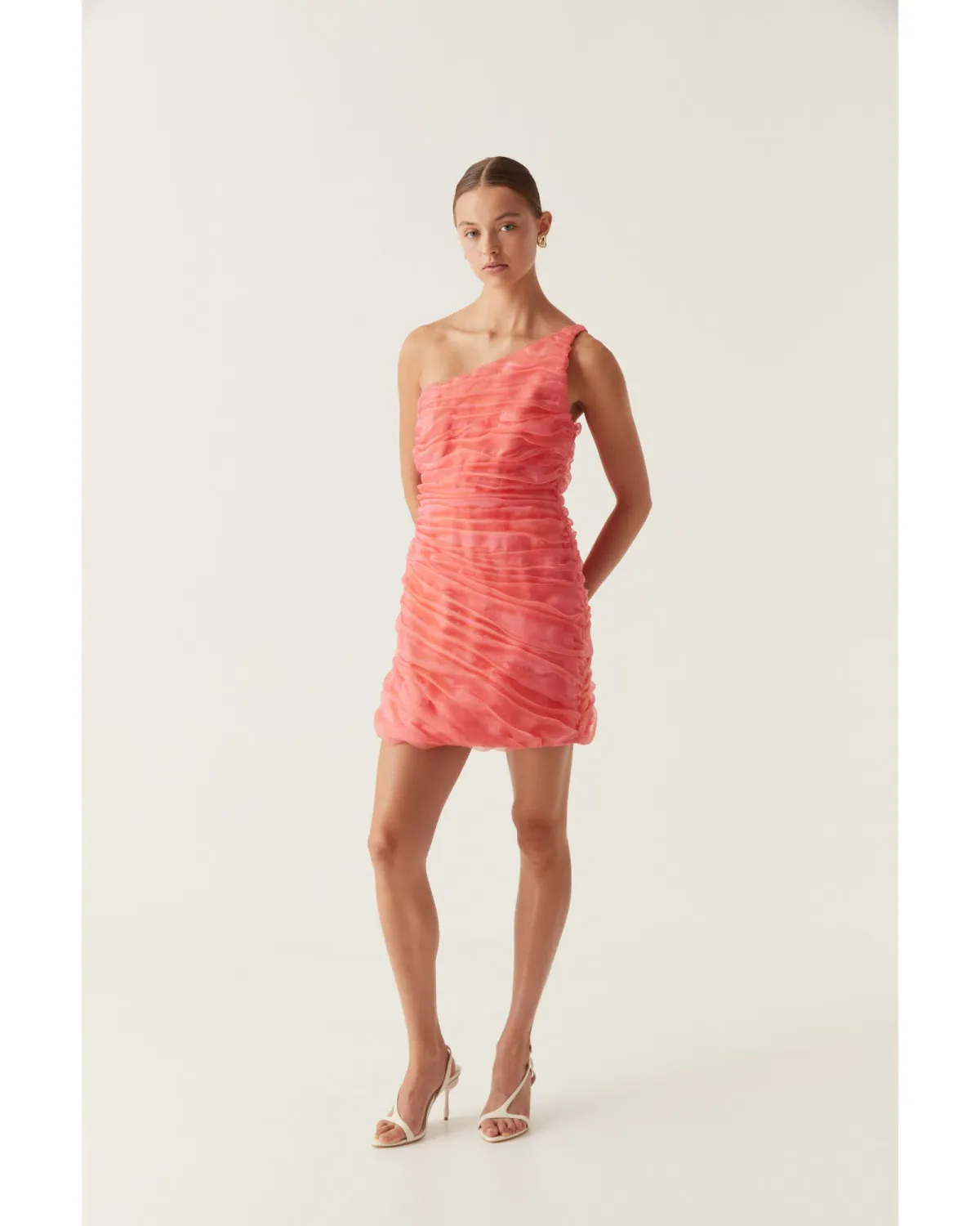 Aje Mercury Dress in Coral Size AU 10  - Image 1