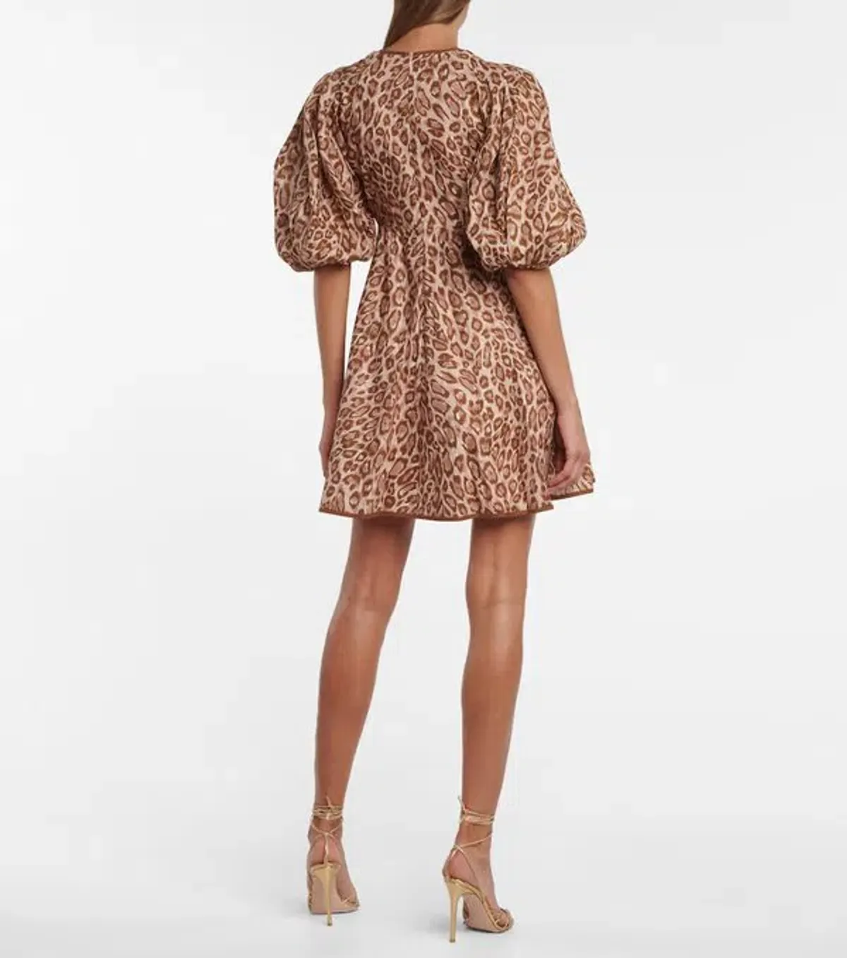 Zimmermann Concert Day Mini Dress Leopard Print Size 4/ AU 16 - Image 2