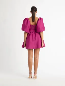 Sheike Sienna Puff Sleeve Mini Dress in Raspberry Pink Size 6 for rent on The Volte - image 2