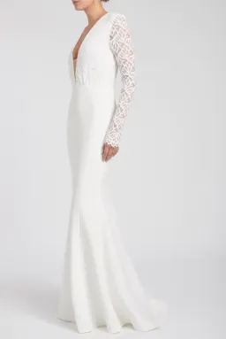 Rebecca Vallance Harper Gown Ivory Size AU 8  for rent on The Volte - image 2