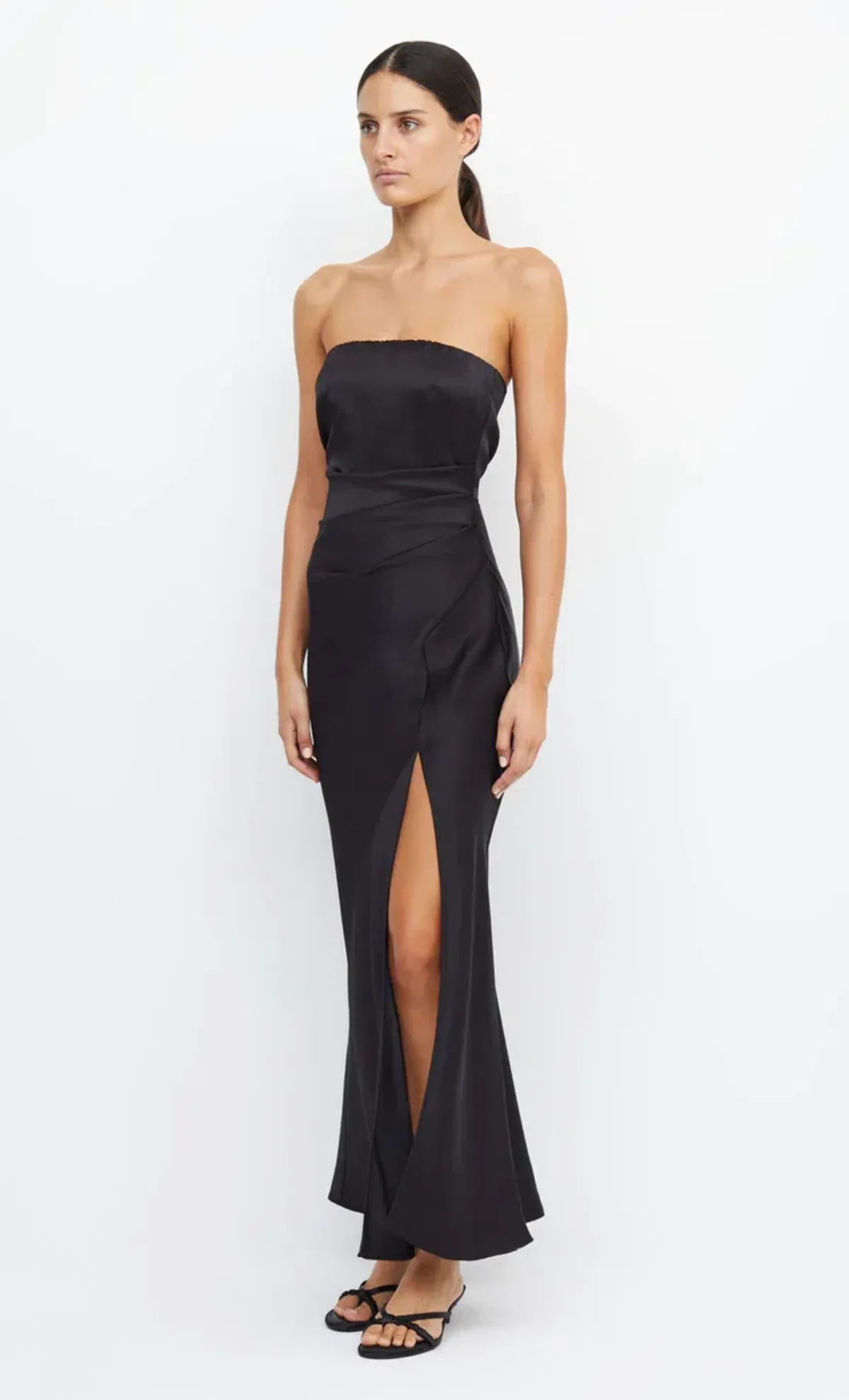 Bec & Bridge The Dreamer Strapless Dress in Black Size 6 - Image 3