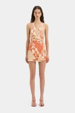 Sir the Label Como Twist Mini Dress Paradiso Print Size 8 for rent on The Volte - image 1