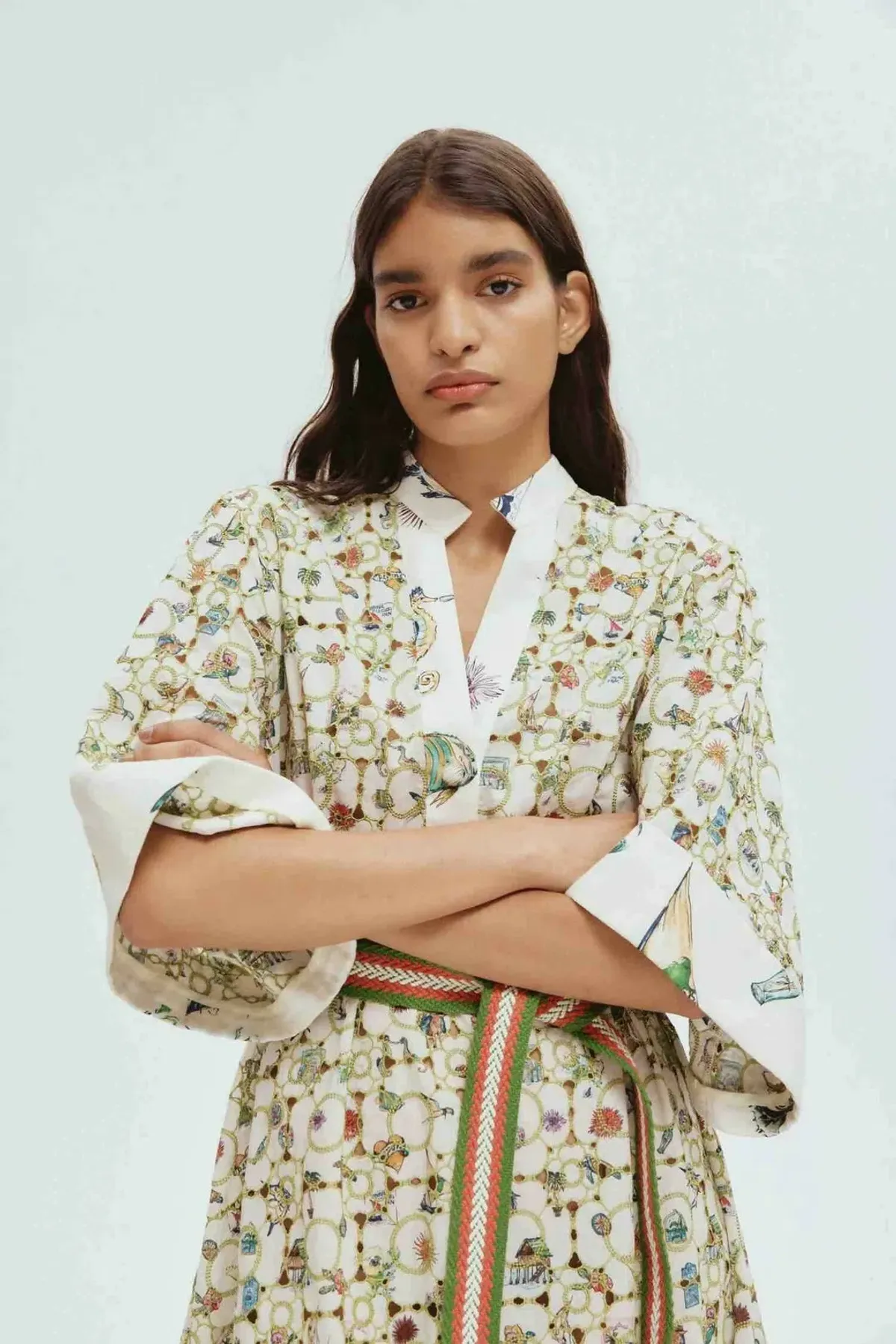 Alemais Sunset Broderie Midi Dress Multi Size AU 8 - Image 2