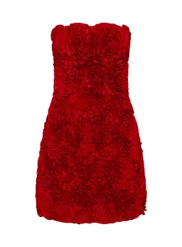 Aje Gazer Rosette Mini Dress Scarlet Red Size AU 6 for rent on The Volte - image 5