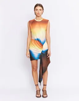 Pfeiffer Lexington Mini Dress in Earth Size L / AU 14 for rent on The Volte - image 1