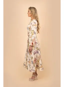 Zimmermann Luminosity Midi Dress Multi Floral Print Size 0P / AU 6 for rent on The Volte - image 4