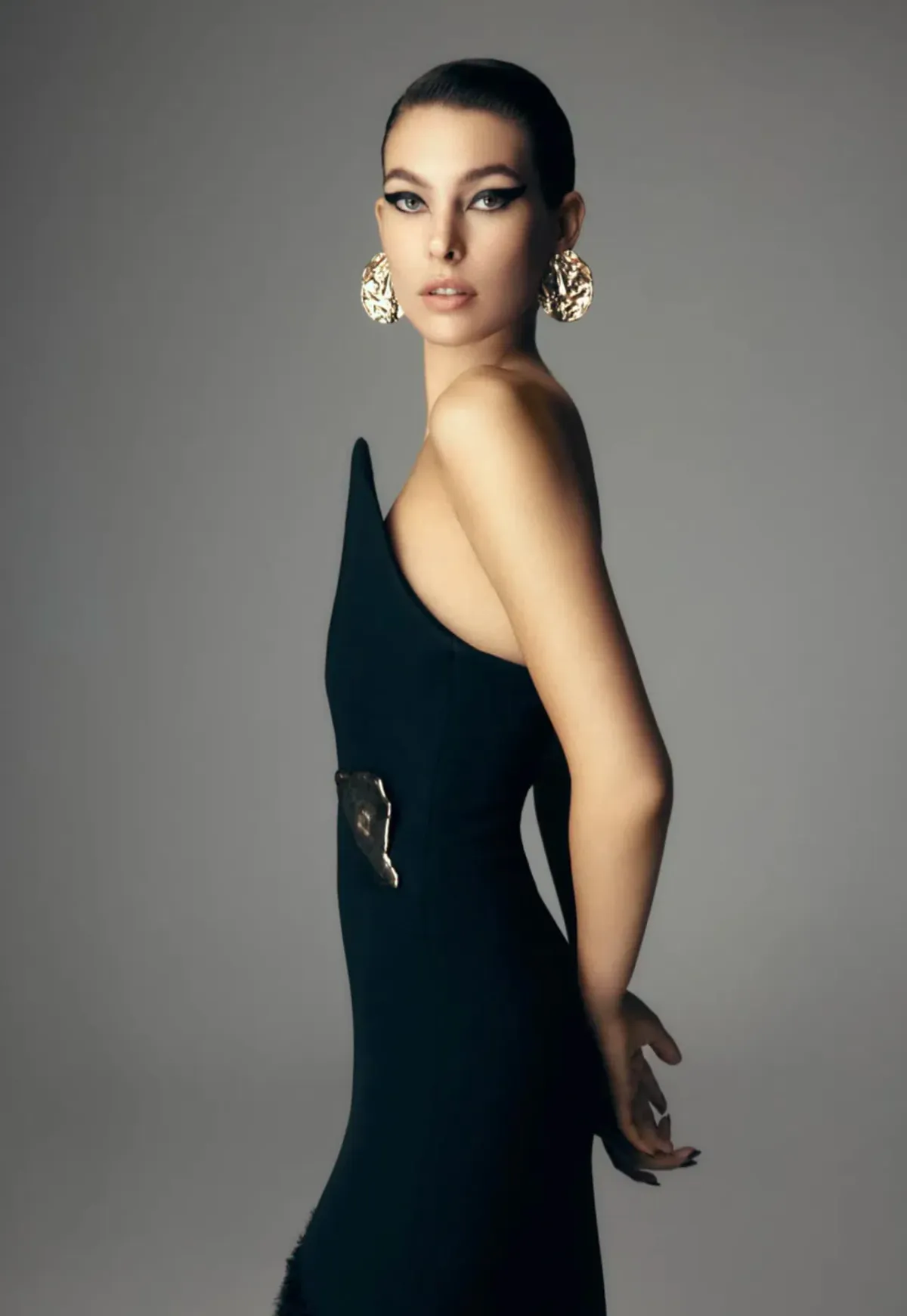 Carla Zampatti Nastro Strapless Gown Black Size 6 - Image 2