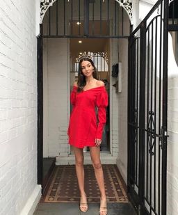By Kane Fortune Dress Red Size AU 6 for rent on The Volte - image 2