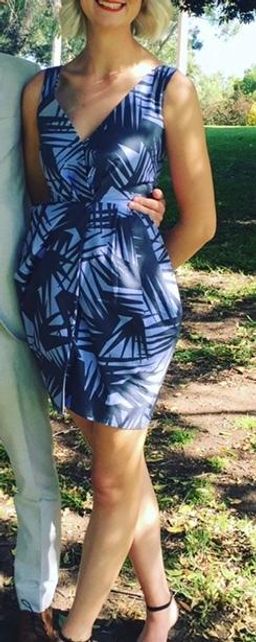 Gorman Palm Warp Dress for rent on The Volte - image 2