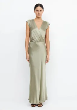 Bec & Bridge Moon Dance Maxi Dress Sage Size 12 for rent on The Volte - image 1