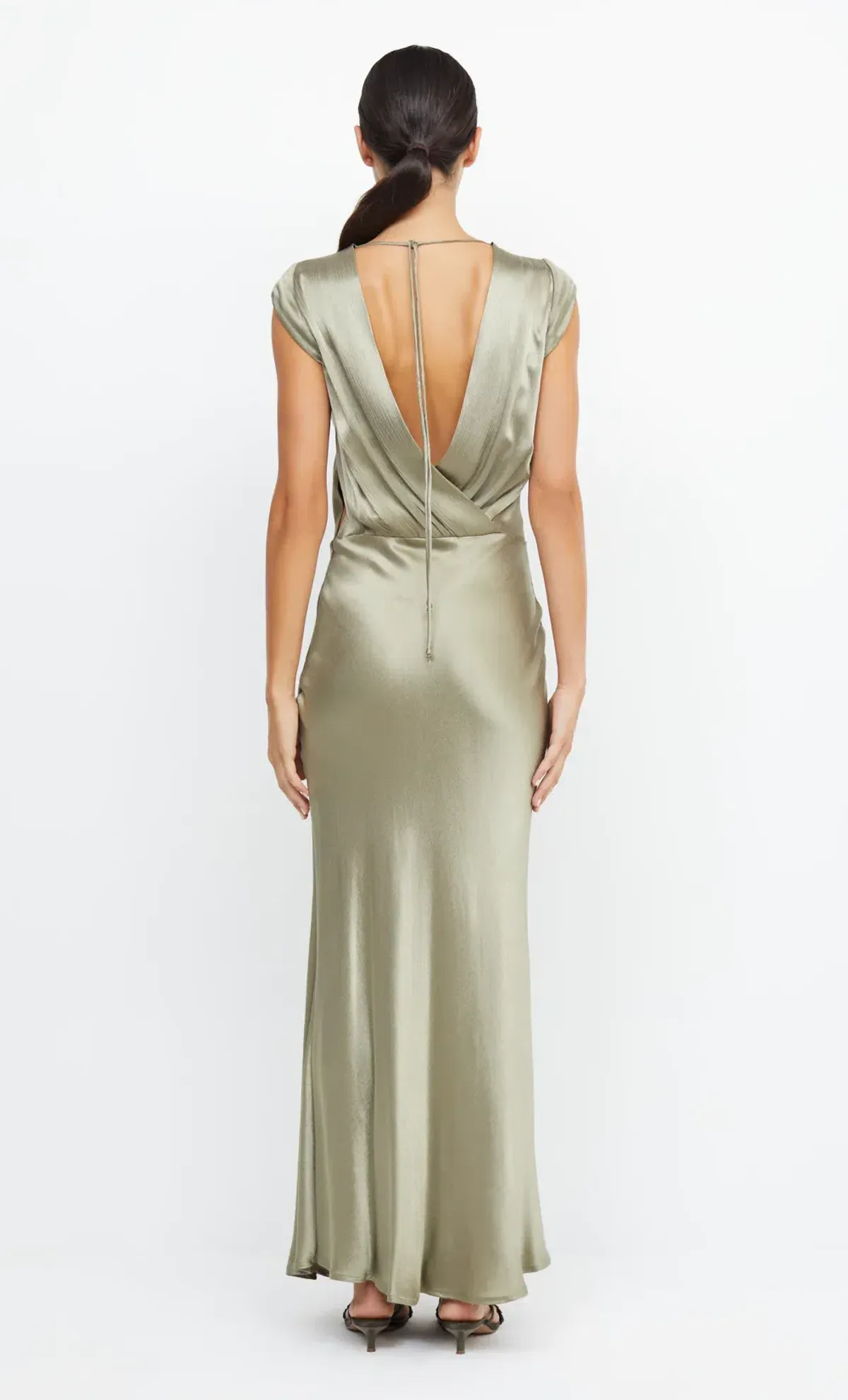 Bec & Bridge Moon Dance Maxi Dress Sage Size 12 - Image 2