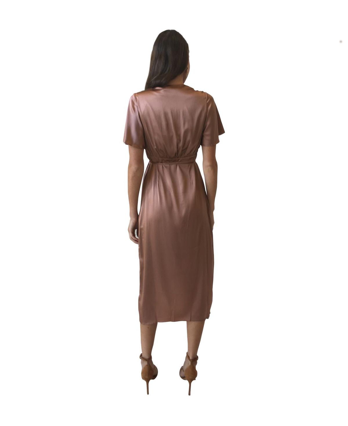 Hansen & Gretel Edie silk dress copper 1 - Image 2