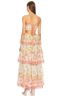 Zimmermann Laurel Frill Midi Dress Floral Size 4 / AU 16 for rent on The Volte - image 3