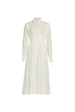 Aje Utopia Long Sleeve Dress Ivory Size 4 for rent on The Volte - image 3